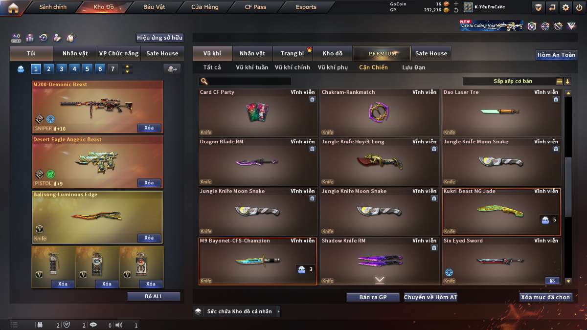 shop acc cf uy tin gia re